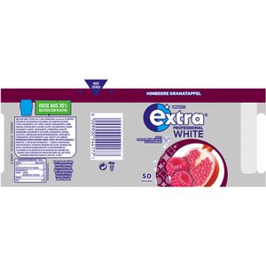 Produktbild für Kaugummis Extra Professional White, Himbeere Granatapfel