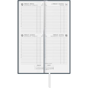 Produktbild für Vormerkbuch Zettler 801-0021, Leinen, anthrazit Hardcover