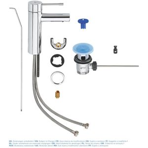Produktbild für Waschtischarmatur GROHE Essence S-Size, 32898001, verchromt