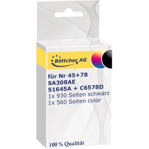 Produktbild für Tinte Böttcher-AG für HP 45+78 Multipack
