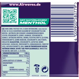 Produktbild für Kaugummis Airwaves Cool Cassis