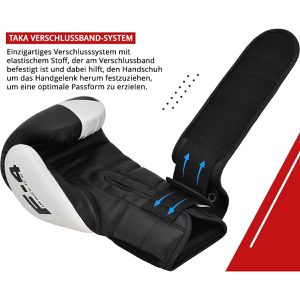 Produktbild für Boxhandschuhe RDX-Sports F4, schwarz, für Kinder &amp; Erwachsene
