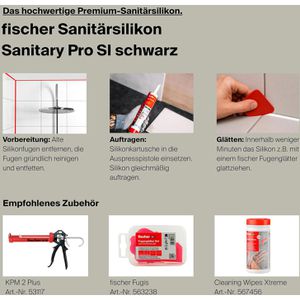 Produktbild für Silikon Fischer Premium, DSSA, schwarz
