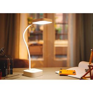 Produktbild für Schreibtischlampe Philips Rock DSK211, weiß, LED, dimmbar