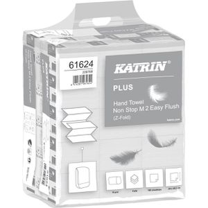 Produktbild für Papierhandtücher Katrin Non Stop EasyFlush M 2, 61624, 2-lagig