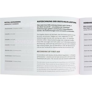 Produktbild für Verbandbuch B-Safety BR 362 151, gemäß DSGVO und DGUV
