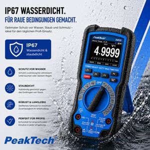 Produktbild für Multimeter PeakTech P 3455, digital, TRMS