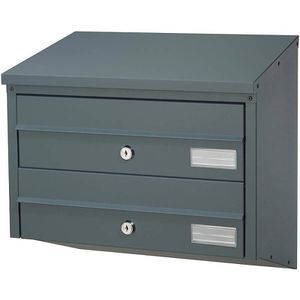 Produktbild für Briefkasten SafePost ScanPro BDL912, 2-fach, anthrazit, Stahl