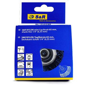 Produktbild für Drahtbürste S&amp;R 135.810.065, gewellt, Topfbürste