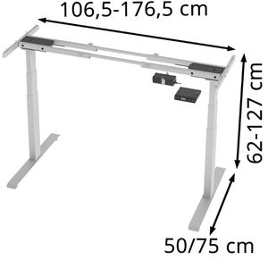 Produktbild für Schreibtischgestell Böttcher-AG Base Lite, 3 Memoryspeicher