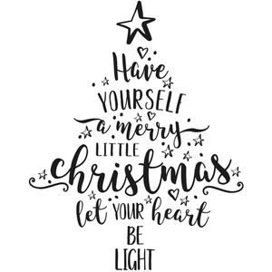 Produktbild für Motivstempel Rayher 29143000 Christmas Tree, aus Holz