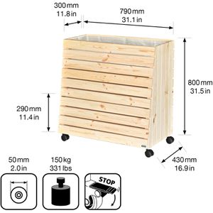 Produktbild für Hochbeet Wagner-System GreenBOX L, Nadelholz
