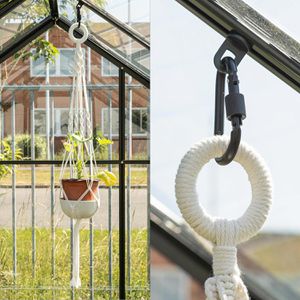 Produktbild für Blumenampel OwnGrown Makramee weiß