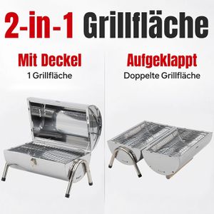 Produktbild für Holzkohlegrill Böttcher-AG 60008, Picknick Grill
