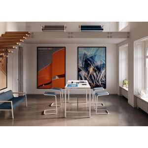 Produktbild für Stehtisch Quadrifoglio Idea+, buche / silber