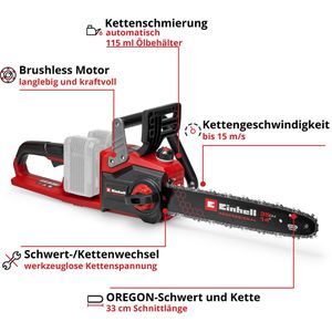 Produktbild für Kettensäge Einhell-Professional GP-LC 36/35 Li-Solo, Akku