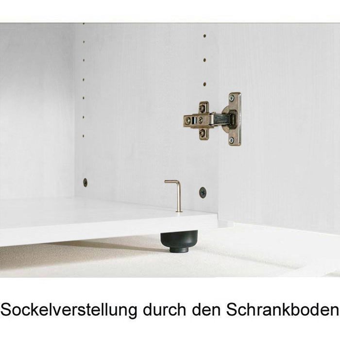 Geramöbel Aktenschrank Flex Holz abschließbar 80 x 216 x 42cm grau