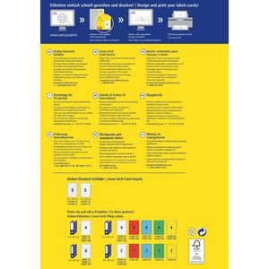 Produktbild für Rückenschilder Zweckform C32266-10, weiß