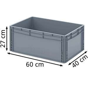 Produktbild für Eurobox AUER EG 64/27 HG, grau, 56 Liter