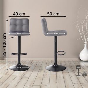 Produktbild für Barhocker CLP Feni 315723, drehbar mit Lehne