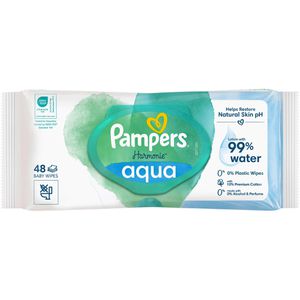 Feuchttücher Pampers Harmonie Aqua, 48 Tücher
