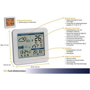 Produktbild für Wetterstation TFA 35.1152.02 SKY, Funk, digital
