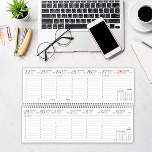Produktbild für Tischkalender Zettler 146, grün, Wochenkalender quer