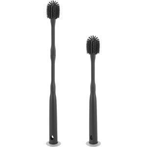 Produktbild für Flaschenbürste Metaltex Brush-Up schmal, grau