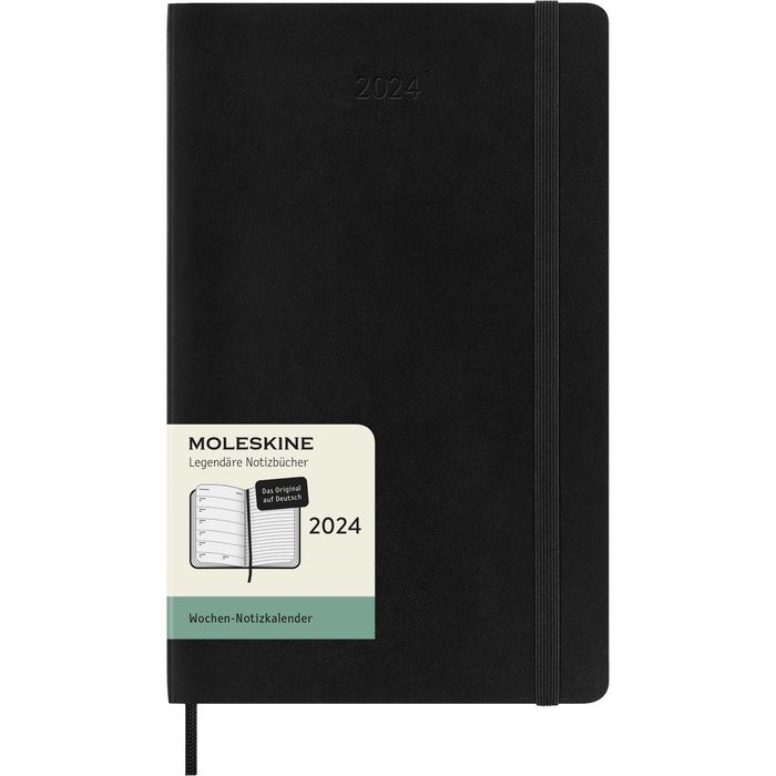 Moleskine Buchkalender Large, Jahr 2023, Notizkalender, 1 Woche auf 2