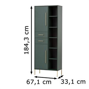 Produktbild für Badschrank Schildmeyer Kent 701260, mit 4 Füßen, waldgrün