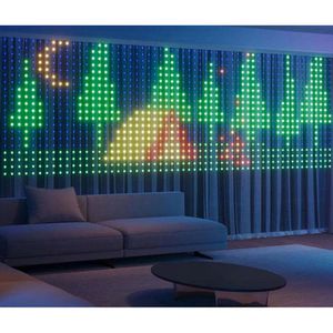 Produktbild für LED-Streifen Govee Curtain Light, dimmbar, weiß + RGB
