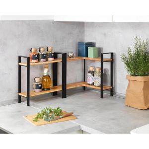 Produktbild für Küchenregal Wenko Lou 53029100, braun
