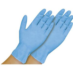 Produktbild für Einmalhandschuhe MaiMed Nitril blue PF, blau, 100 Stück