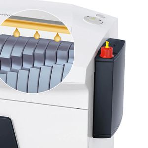 Produktbild für Aktenvernichter HSM Securio B32, 1822111O, mit Rollen und Öler