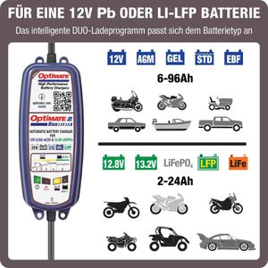 Produktbild für Autobatterie-Ladegerät Optimate 2 Duo TM550, mit Wandhalterung
