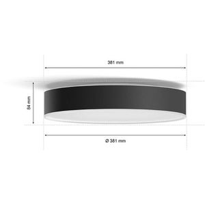 Produktbild für Deckenleuchte Philips-Hue Enrave M, schwarz, LED