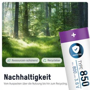 Produktbild für Akku Ansmann 3,6 V, 800 mAh