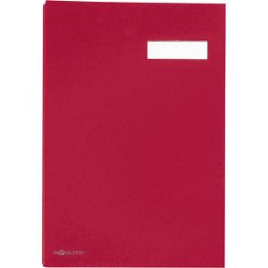 PAGNA Unterschriftenmappe De Luxe DIN A4 Kunststoff Schwarz Rosa 20 Fächer | Schwarz | 127221790