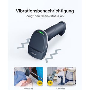 Produktbild für Barcode-Scanner Inateck BCST-54_blue, kabellos