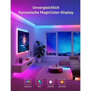 Produktbild für LED-Streifen Lepro S1 Smart KI, dimmbar, weiß + RGB