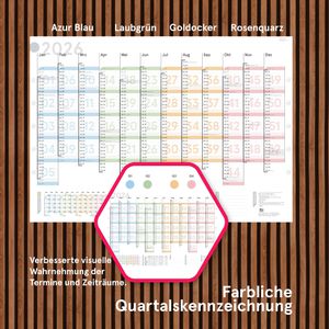 Produktbild für Plakatkalender weekview Colour, Jahr 2026