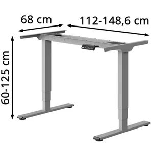 Produktbild für Schreibtischgestell FlexiSpot E5S-Lite, 4 Memoryspeicher