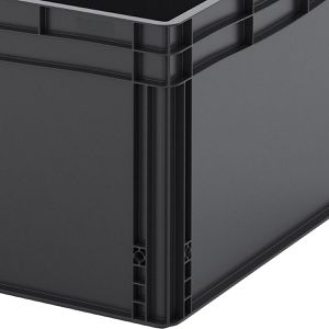 Produktbild für Eurobox AUER ESD EG 86/42 HG, schwarz, 172 Liter