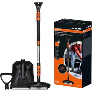 Eiskratzer OSRAM SNOWbrush 010, 4in1, schwarz / orange