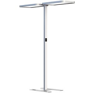Produktbild für Stehlampe Dotlux STUDIObutlerduo LED, silber 196 cm