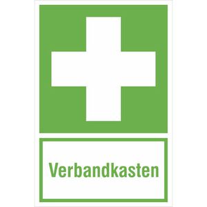 SafetyMarking Hinweisschild ISO 7010 E003, Folie, 30 x 20 cm,  Rettungszeichen, Verbandskasten – Böttcher AG