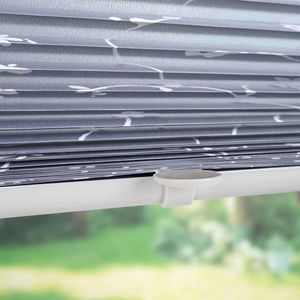 Produktbild für Plissee Liedeco Ranke, Klemmfix, grau