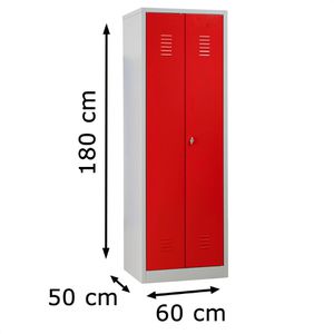 Produktbild für Spind G-Office WRC/2.1860.V2, Doppelspind, rot