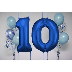 Produktbild für Luftballons Amscan 9907274, Riesenzahl 0, blau