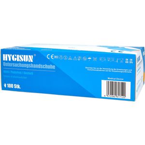 Produktbild für Einmalhandschuhe HYGISUN Intco Nitril, blau, 100 Stück